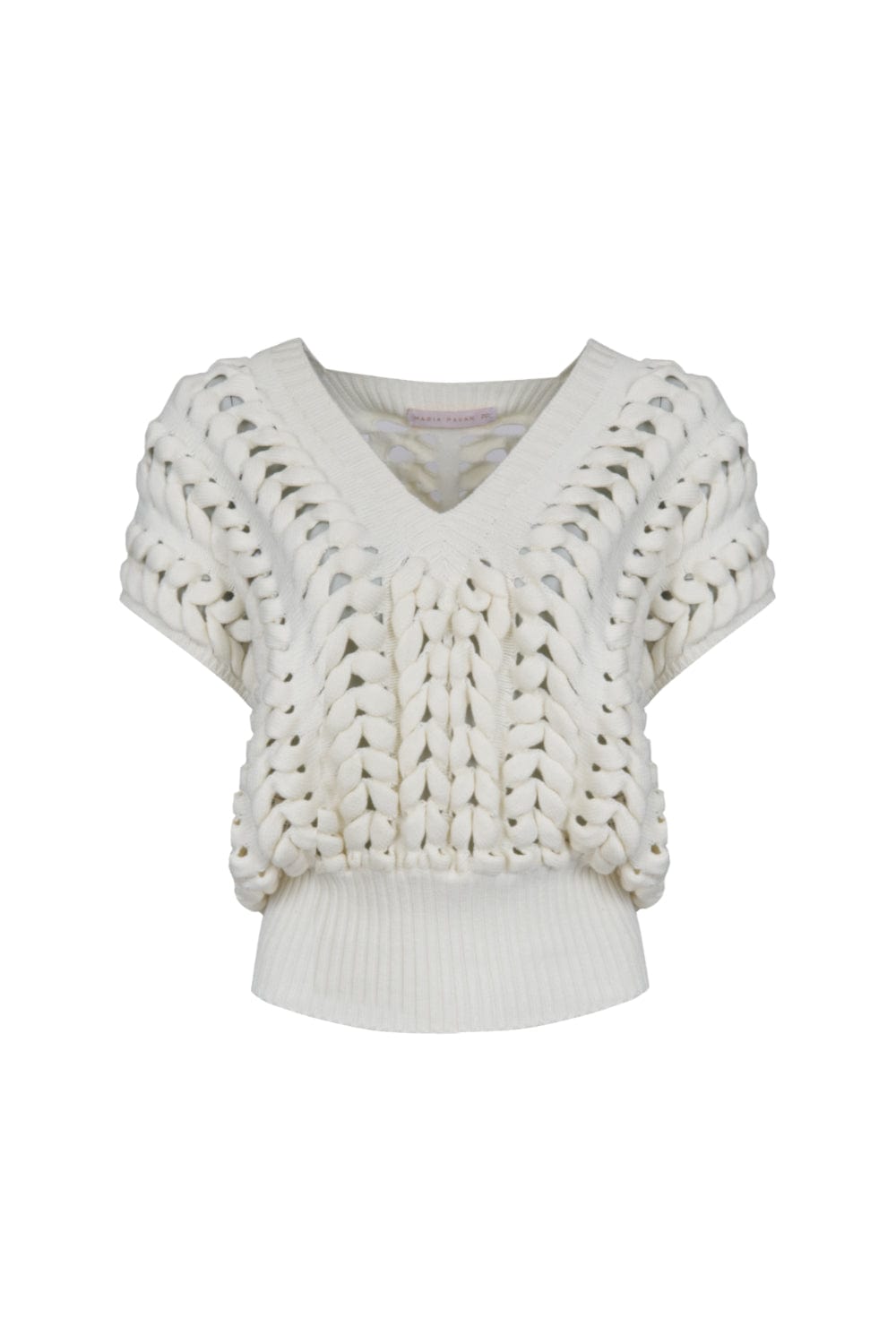 Maria Pavan - Colete Crochet Off White