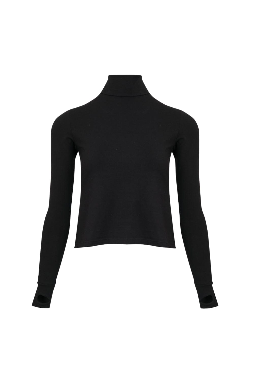 Glória Coelho - Blusa Manga Longa Gola Rolê Preto