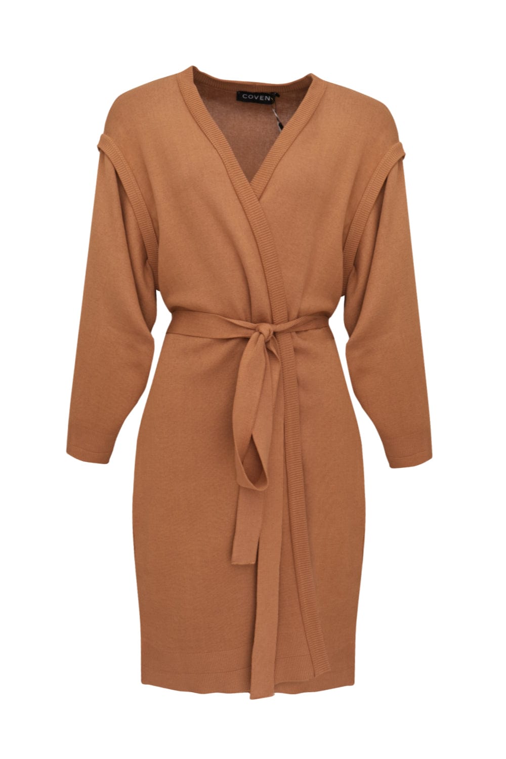 Coven - Cardigan Tricot Oversized Caramelo