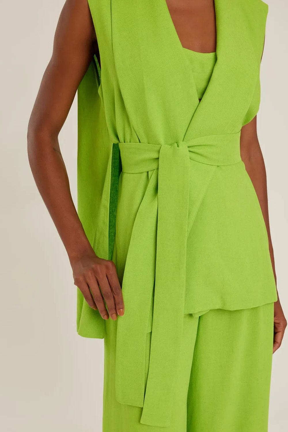 Lenny Niemeyer - Kimono Pala Costas  Viscolinho Lime