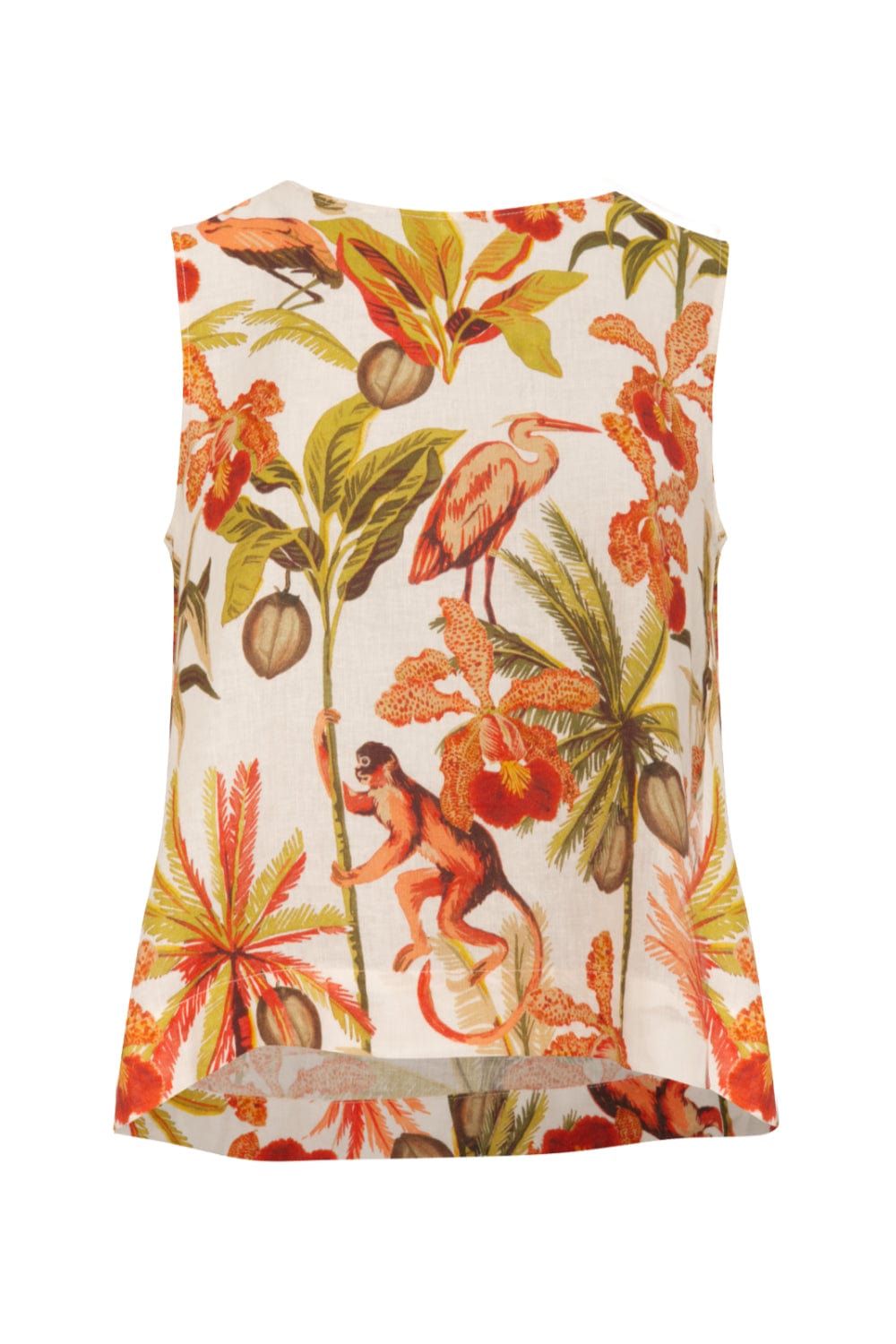 Lenny Niemeyer - Blusa sem Manga Fendas Viscolinho Ubud