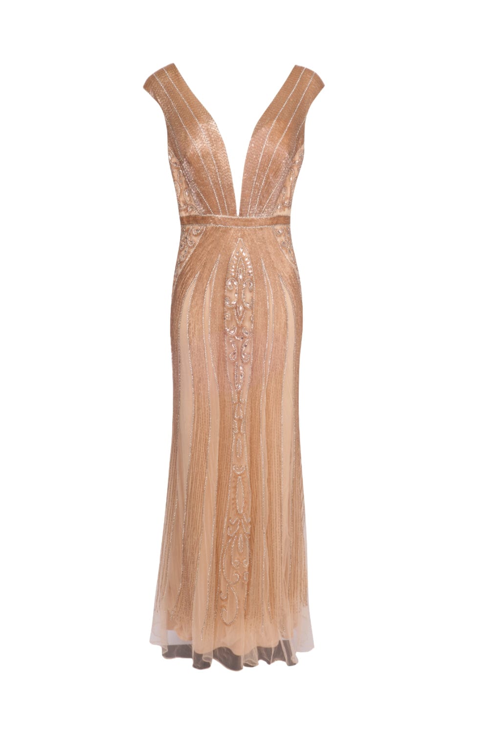Dolps - Vestido Longo Arizona Dourado