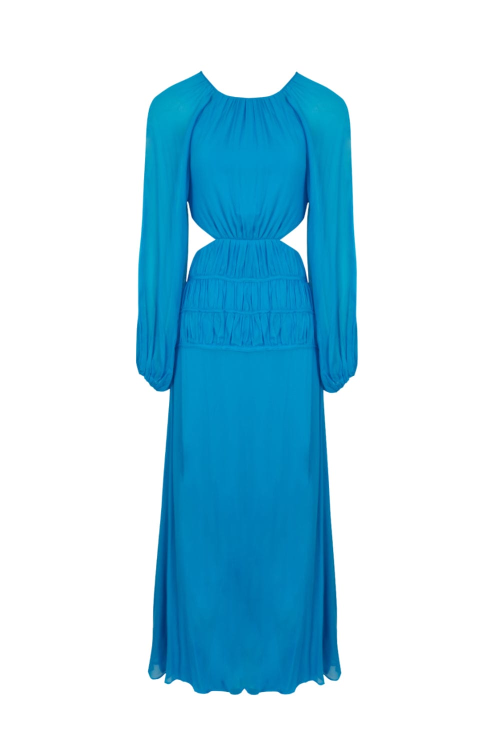 L'Cecci - Vestido Longo Viscose Azul