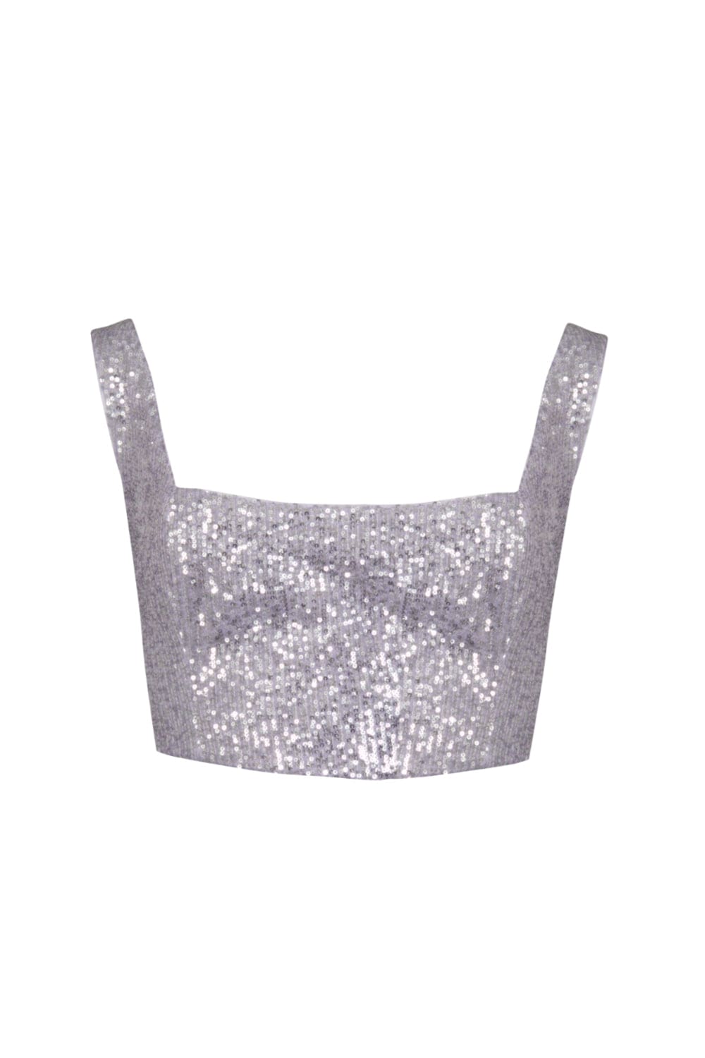 Access - Blusa Cropped Paetês Lilás