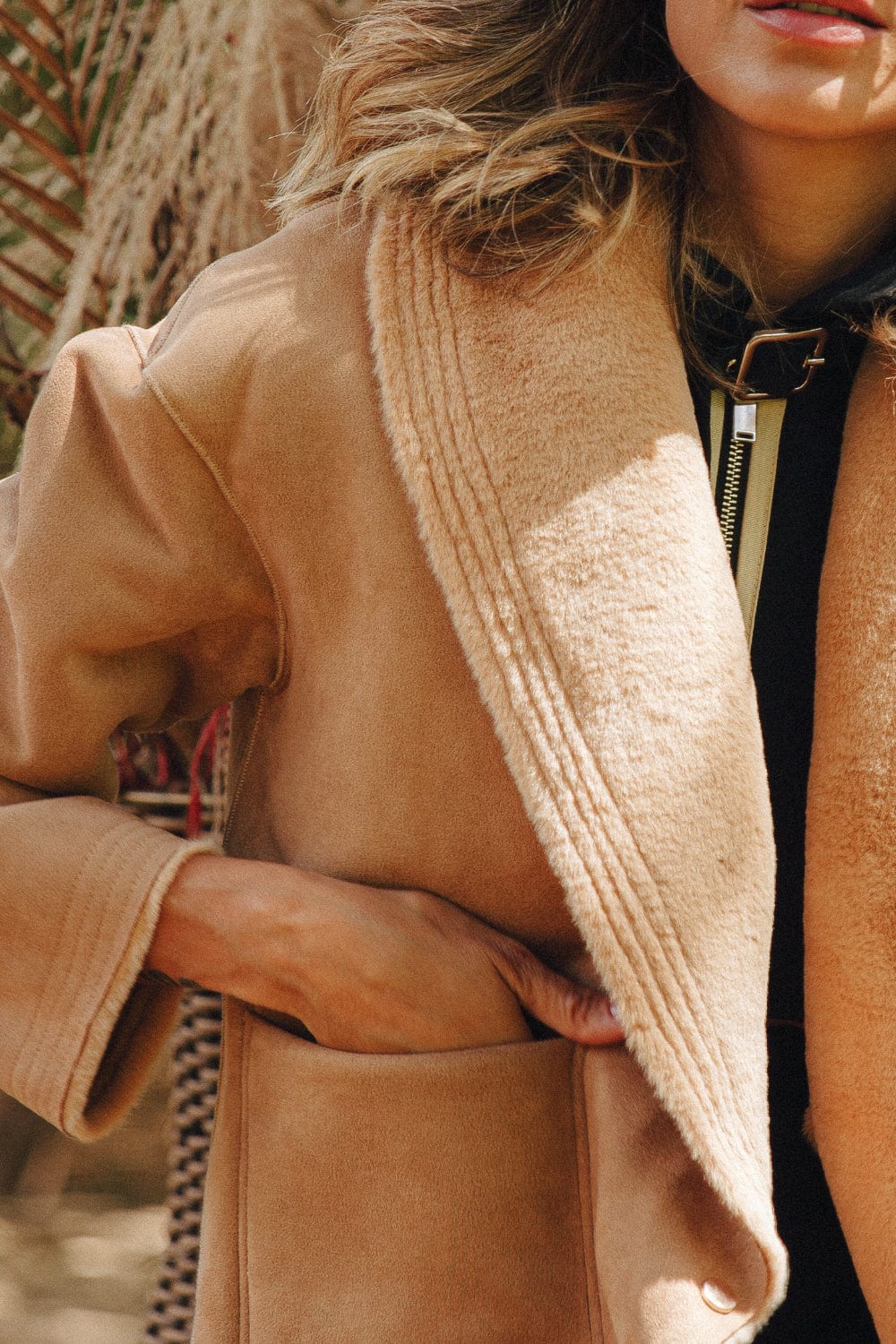 Alex Max - Casaco Curto dupla face Caramelo