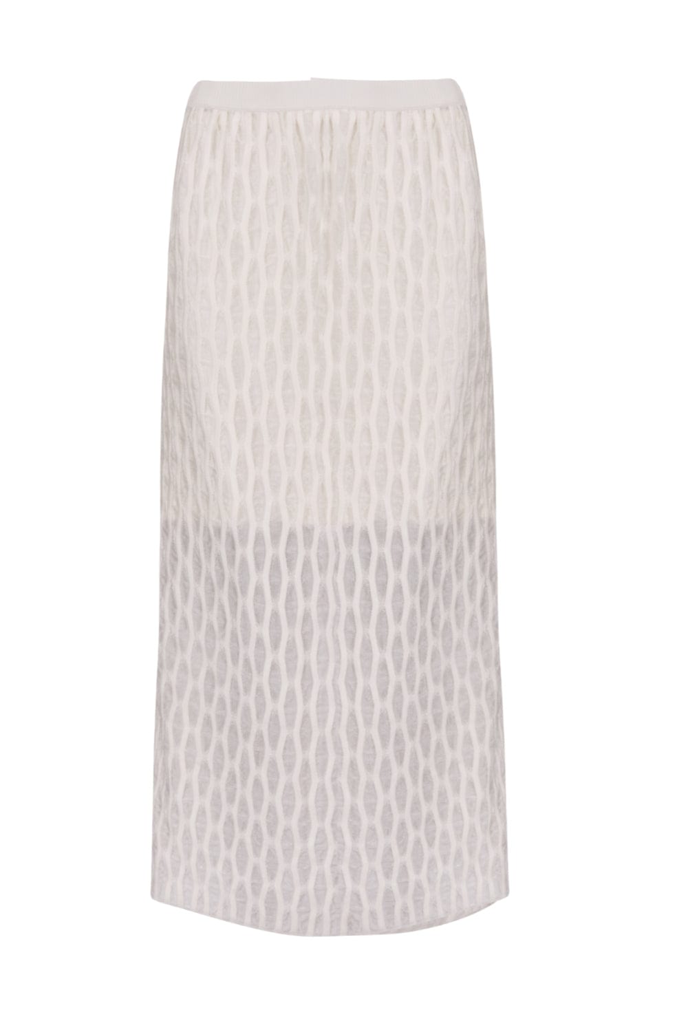 Coven - Saia Midi Tricot Caminhos Off White