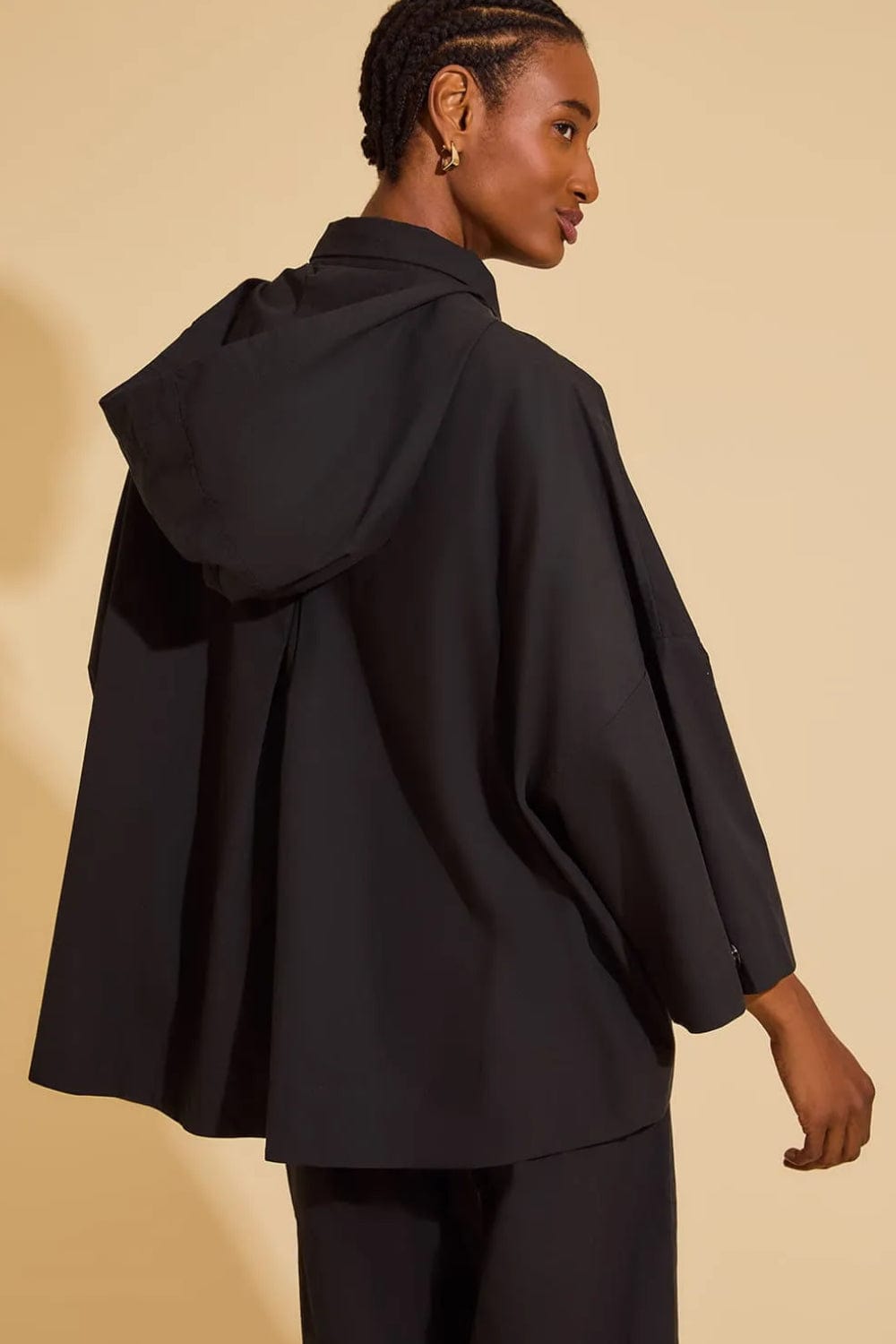 Lenny Niemeyer - Casaco Trench Algodão Preto