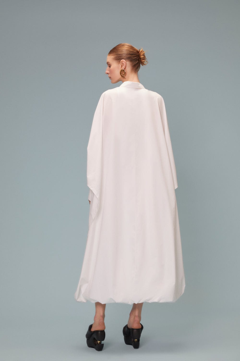 Coven - Vestido Chemisier Longo Ice Algodão Curvas Off White