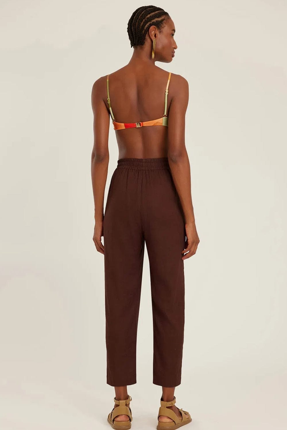 Lenny Niemeyer - Calça Cós Elástico Café