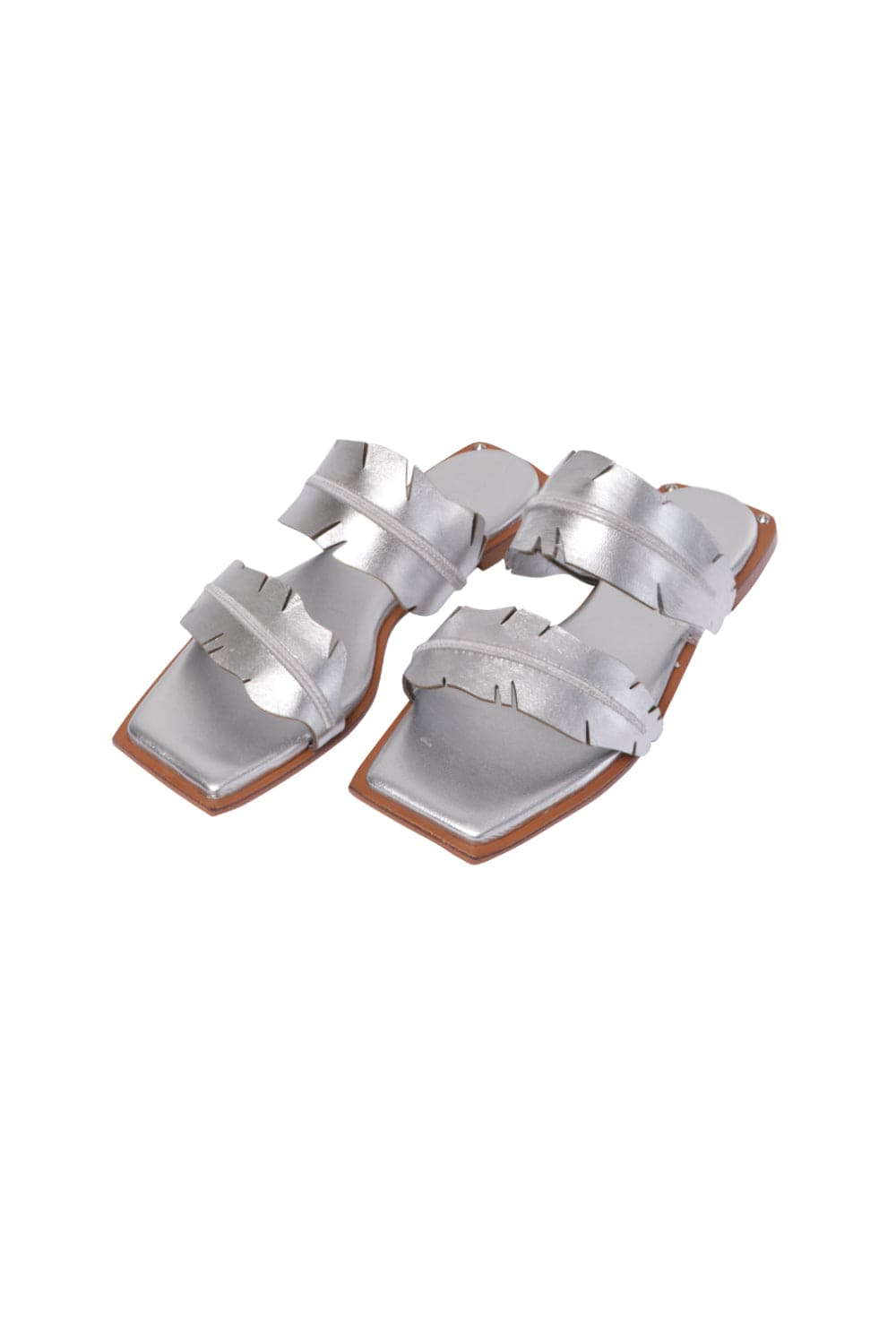 Le Borô - Rasteira Flat Bananeira Prata