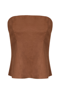 Access - Blusa Strapless Marrom