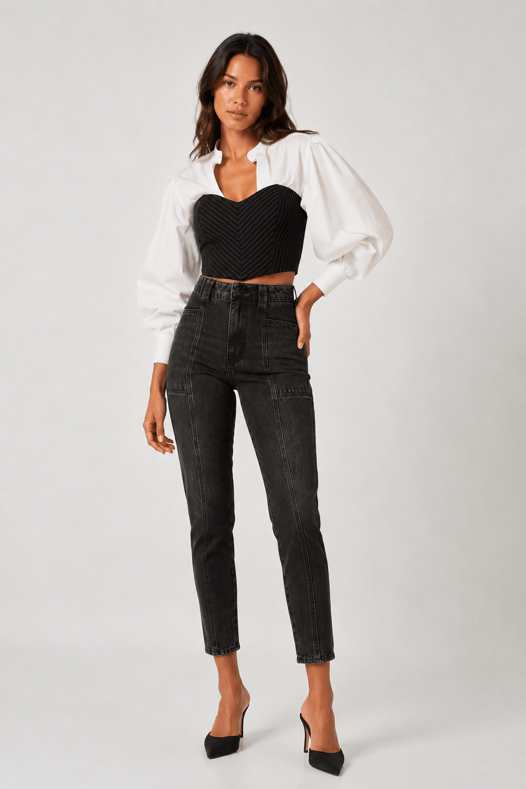 L'Cecci - Calça Jeans Cecci Preto