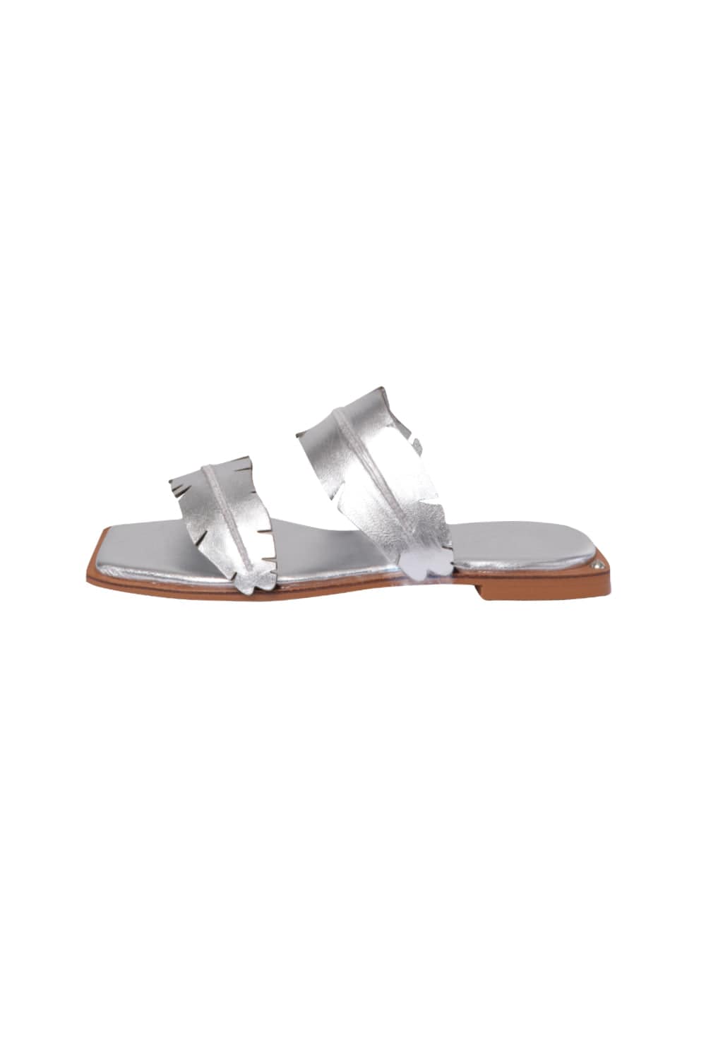 Le Borô - Rasteira Flat Bananeira Prata