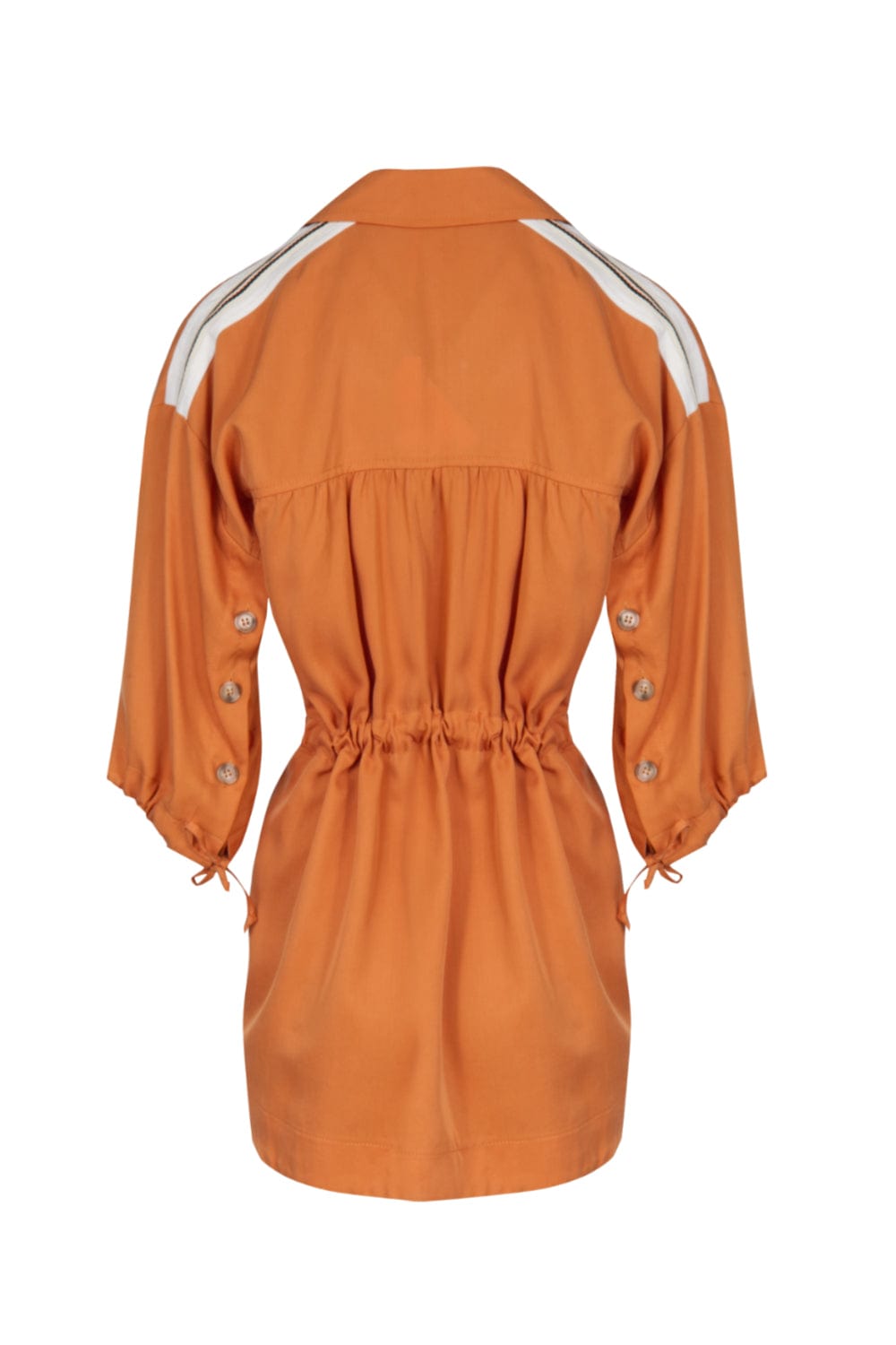 Eight - Blazer Botões e Bolsos Laranja