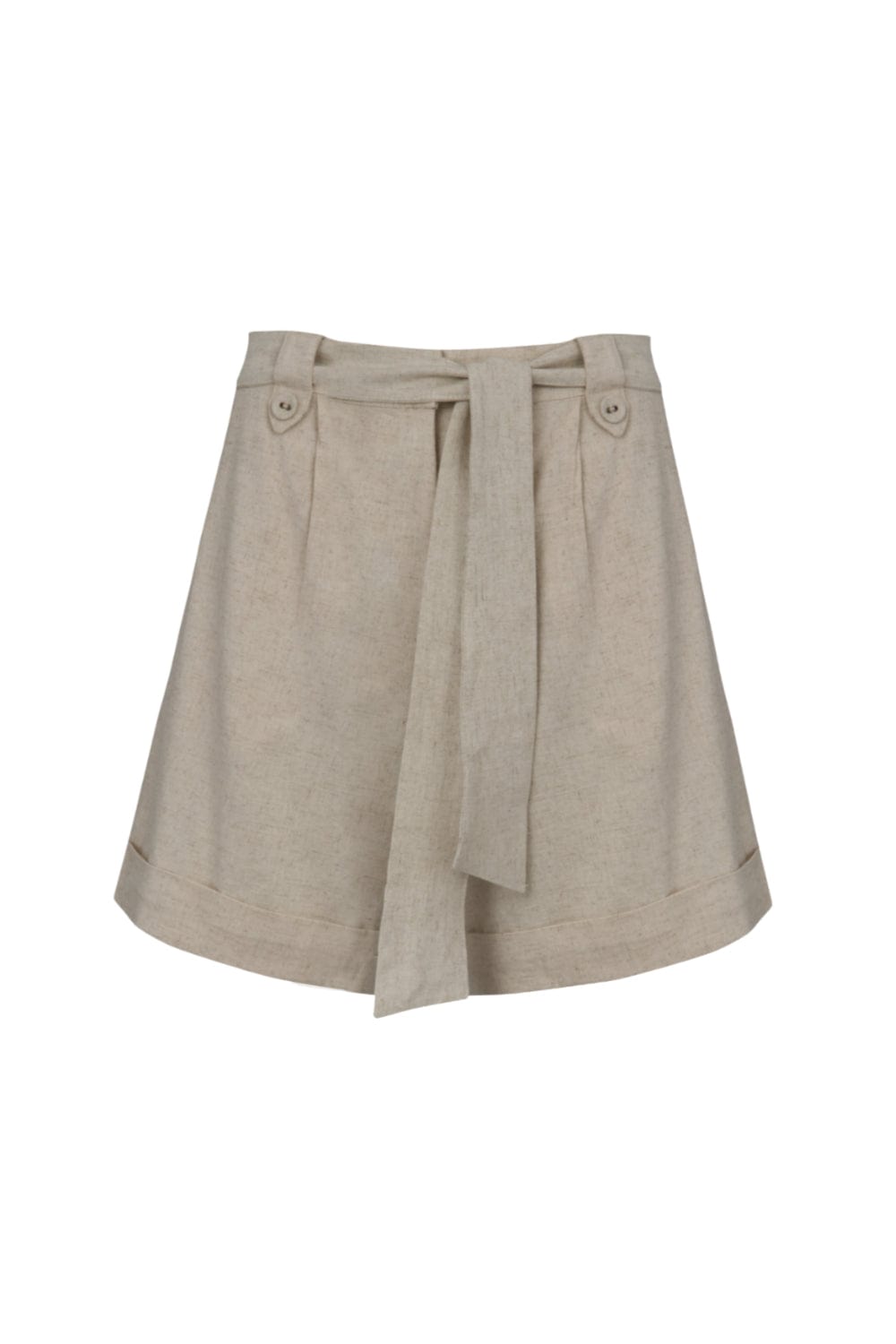 Mob - Short Barra Italiana Botões Forrados Viscolinho