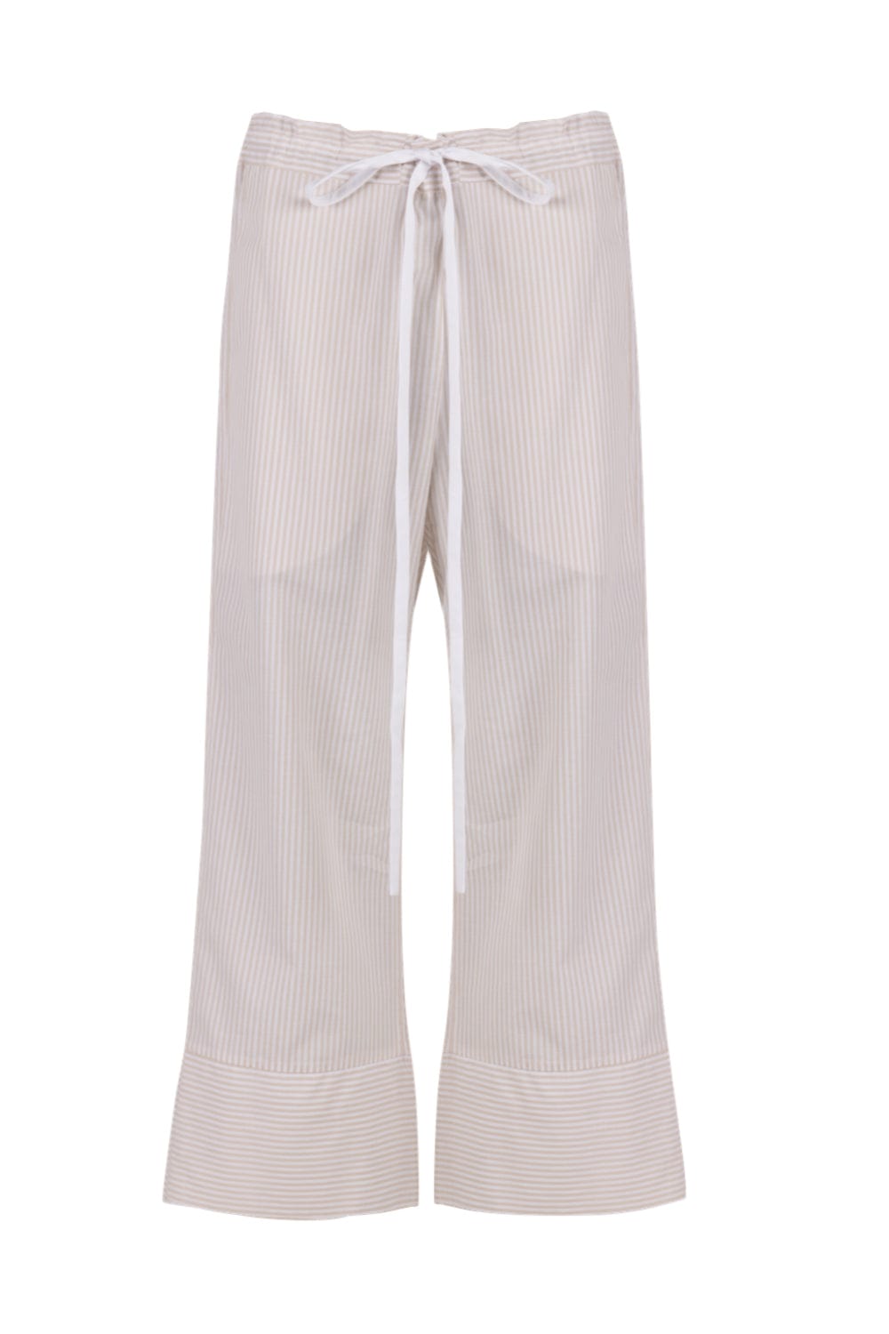 Glória Coelho - Calça de Algodão Listra Isabella Fiorentino Fendi