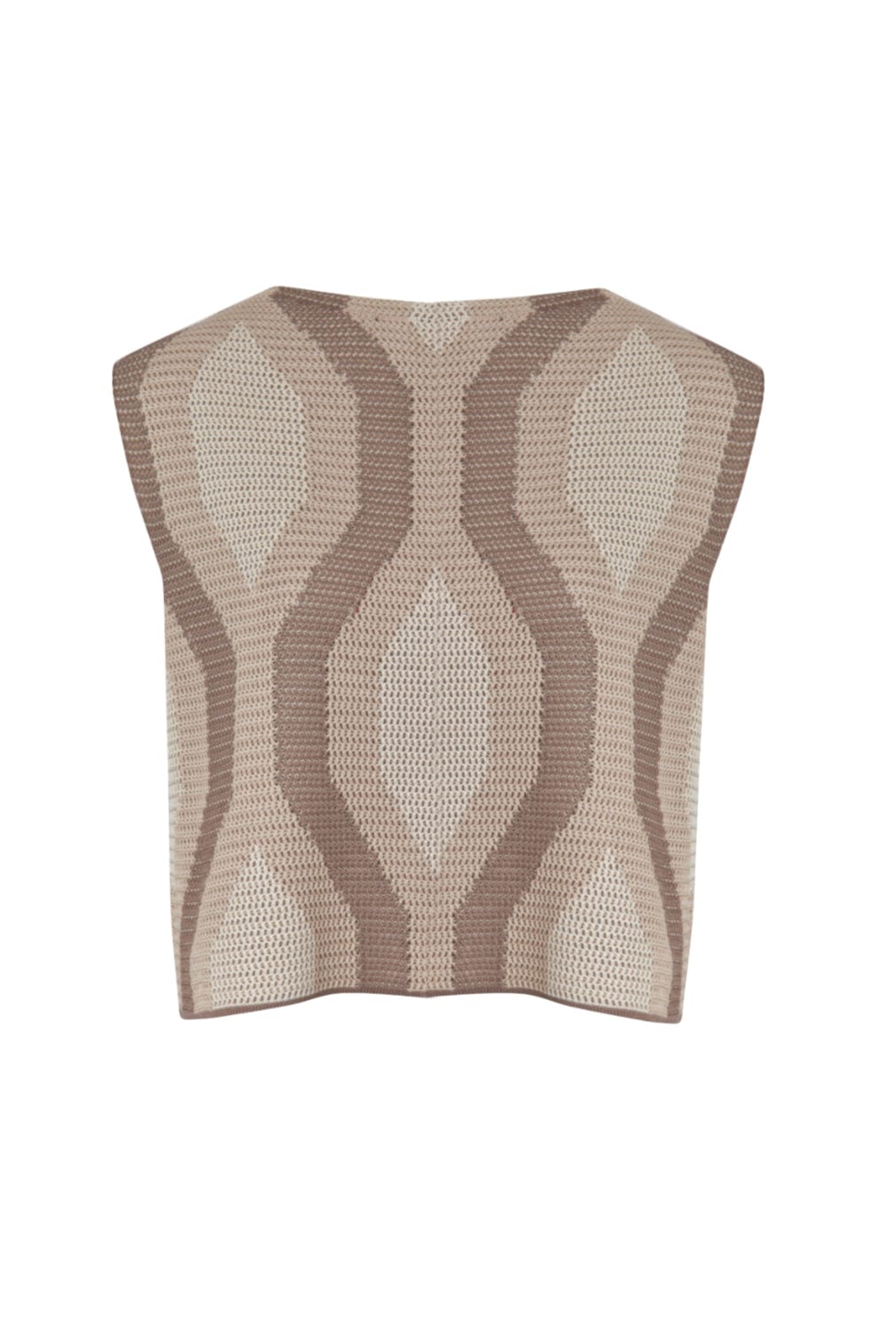 Viviane Furrier - Blusa em Tricot Jacquard Mosaico