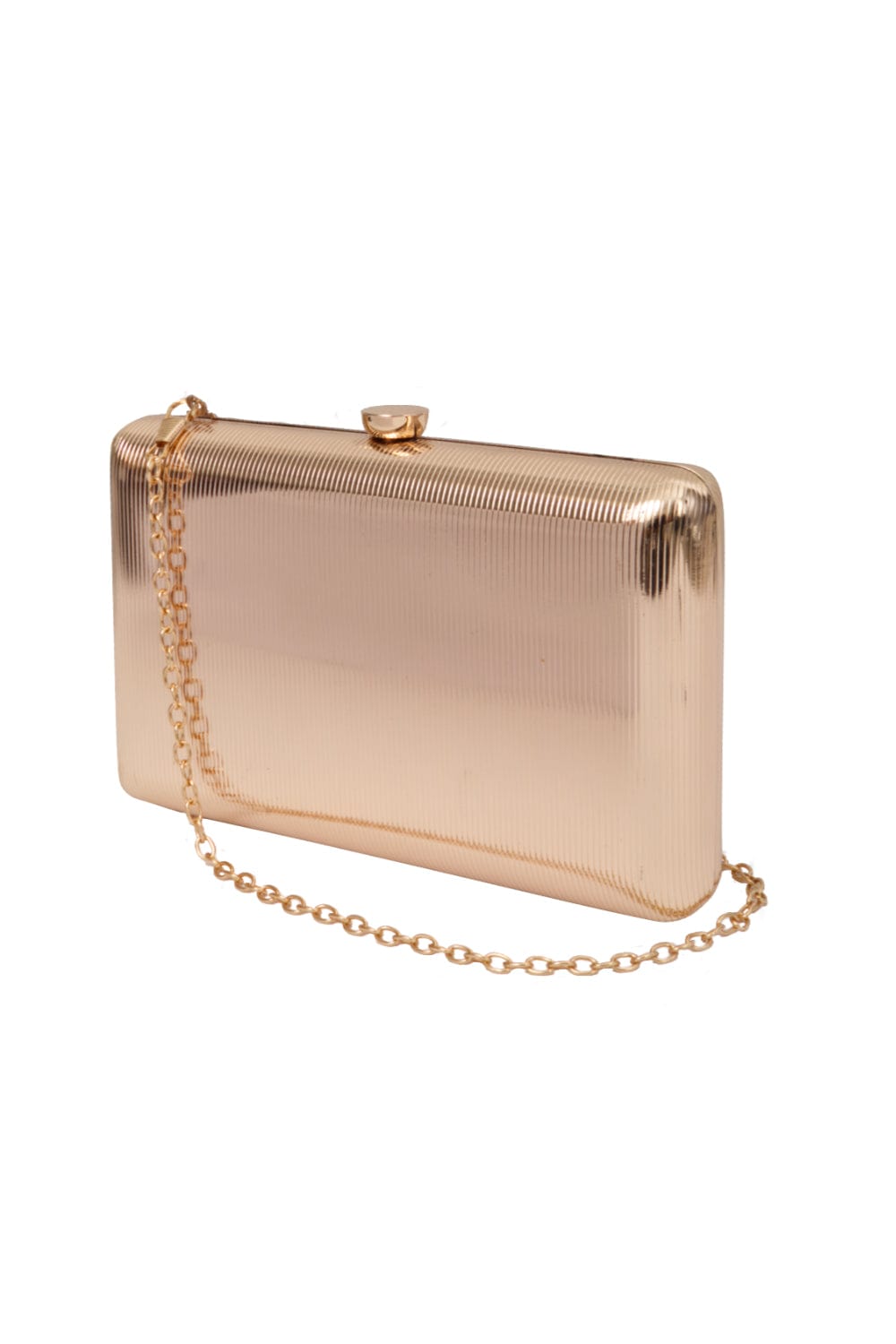 Bolsa Clutch Metal Dourada