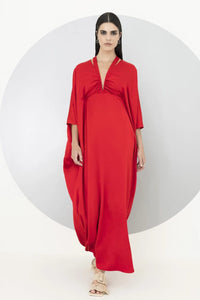 Glória Coelho - Vestido Longo Isabella Fiorentino Marrocos Vermelho