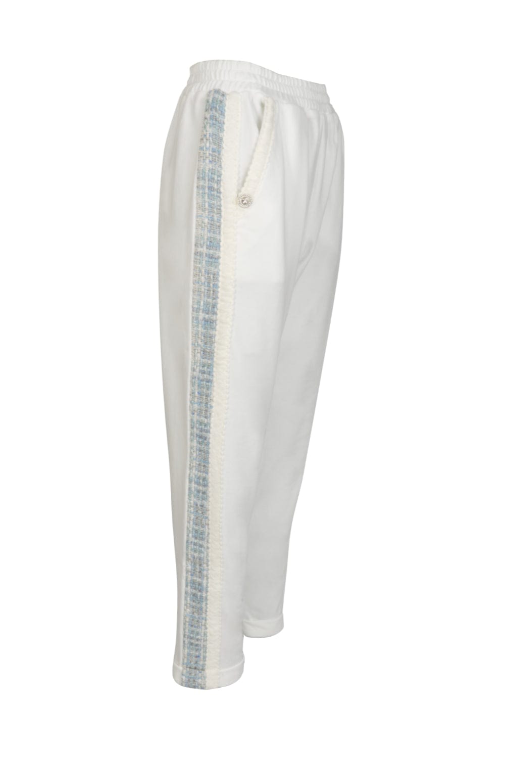 Access - Calça Jogger Faixa Lateral tweed Azul