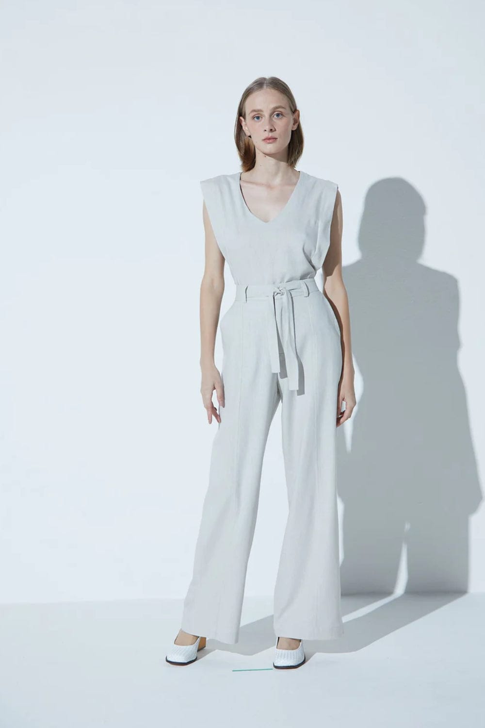 Viviane Furrier - Blusa sem Manga Detalhe Canelada