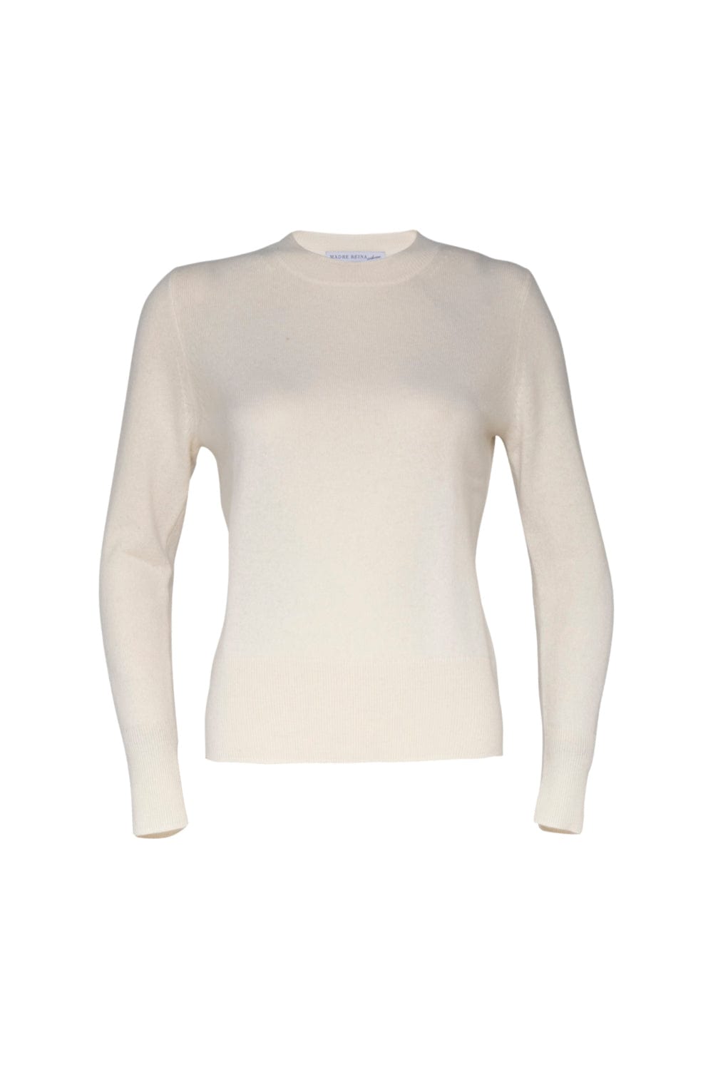 Madre Reina - Blusa Manga Longa Gola Redonda Cashmere Off White
