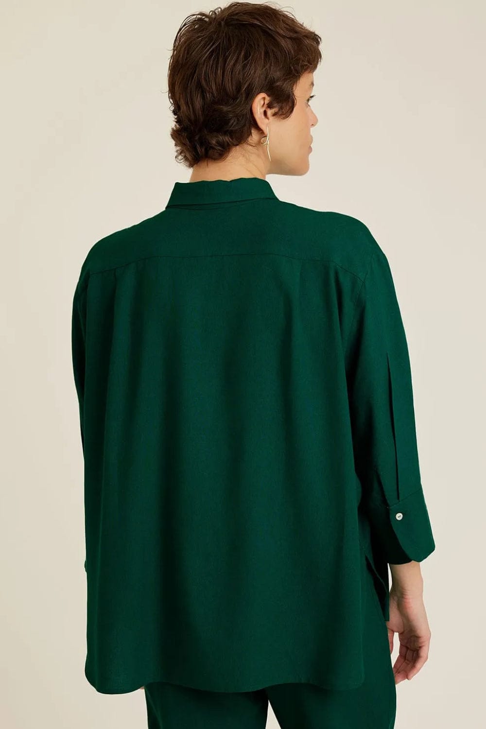 Lenny Niemeyer - Camisa Manga Longa Barra Arredondada Floresta