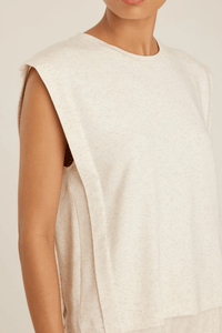 Lenny Niemeyer - Blusa sem Manga Molentinho Viscolinho Off White