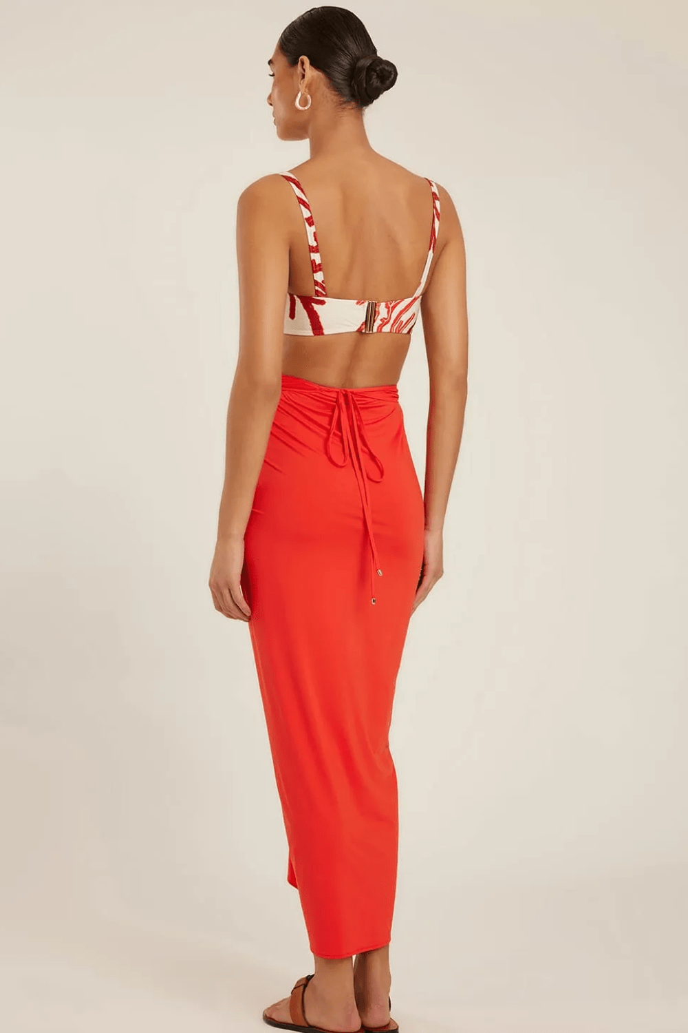 Lenny Niemeyer - Canga Pareô Nó Touch Bio Caiena Vermelho