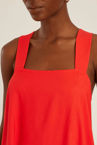 Lenny Niemeyer - Blusa Alça Cruzada Vermelho Caiena