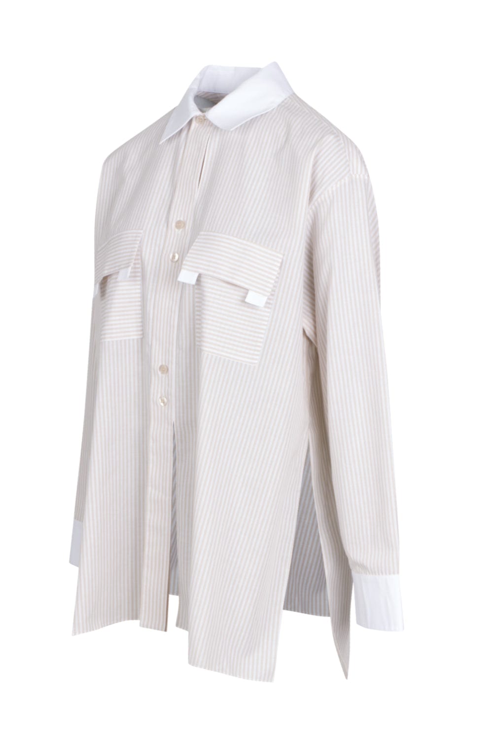 Glória Coelho - Camisa Manga Longa Algodão Isabella Fiorentino Listras