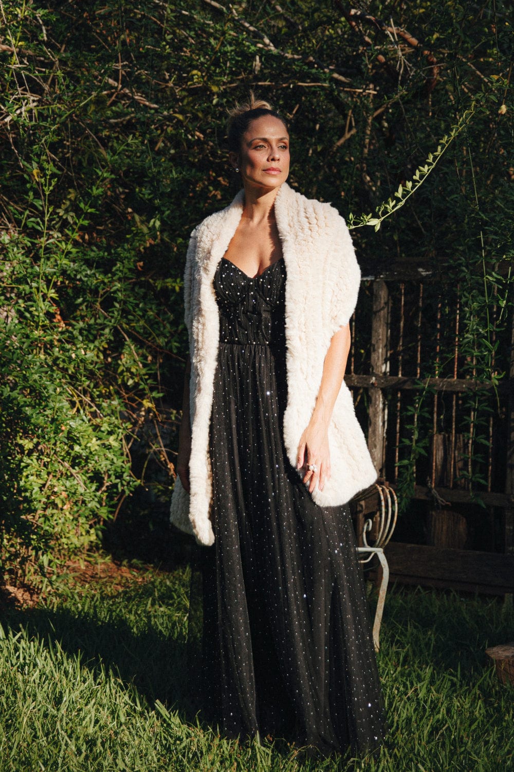 Alex Max -Estola Sintético Bege