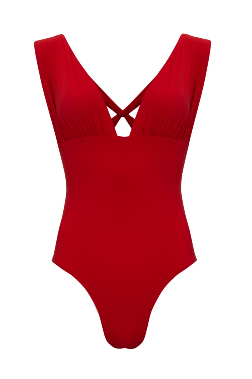 Lenny Niemeyer - Maiô Decote V Franzido Bio Melancia