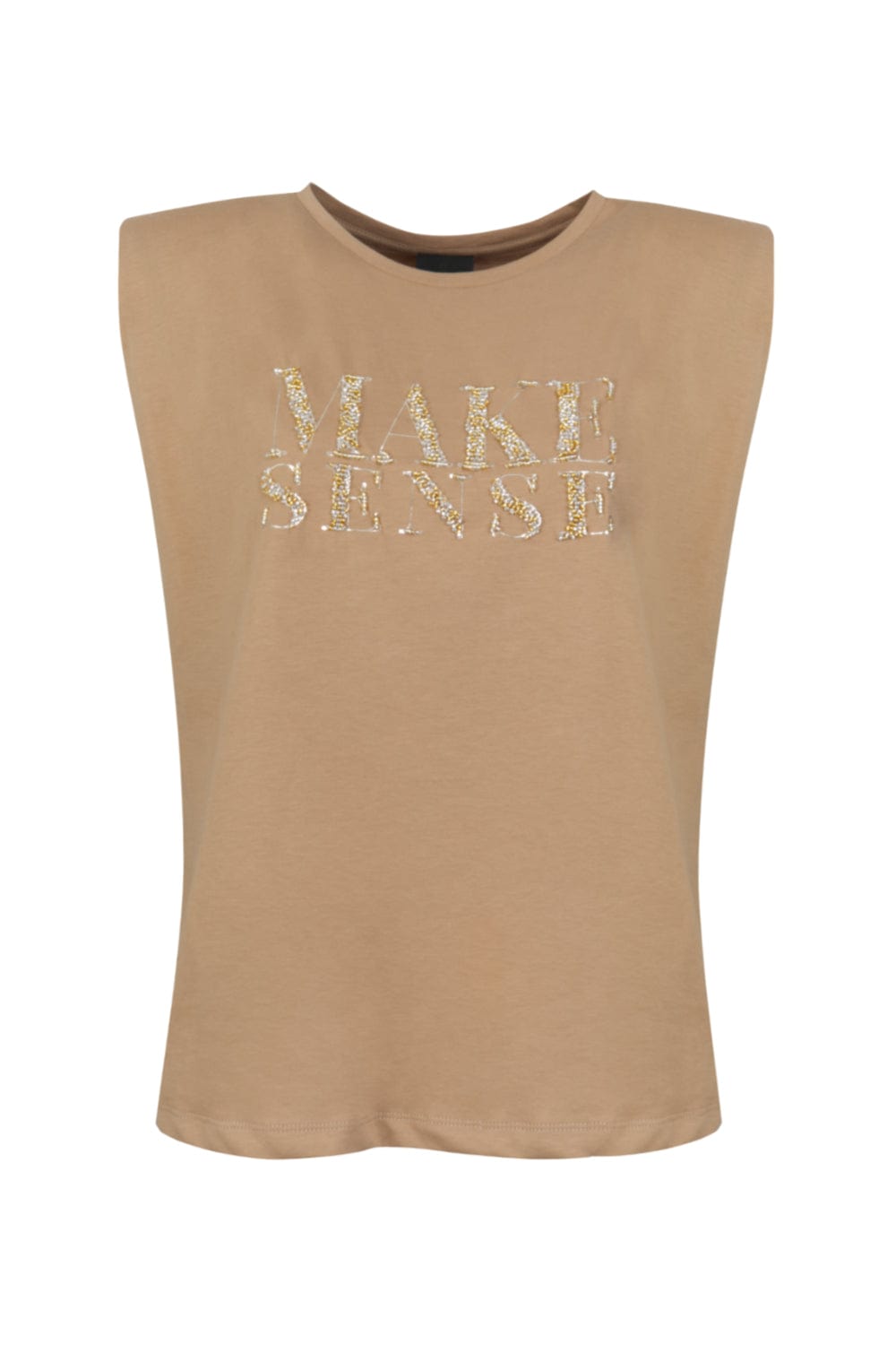 Access - Blusa sem Manga Muscle Tee "MAKE SENSE" Caramelo
