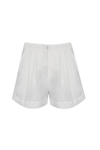 Lenny Niemeyer - Short Pregas Alfaiataria Viscolinho Off White