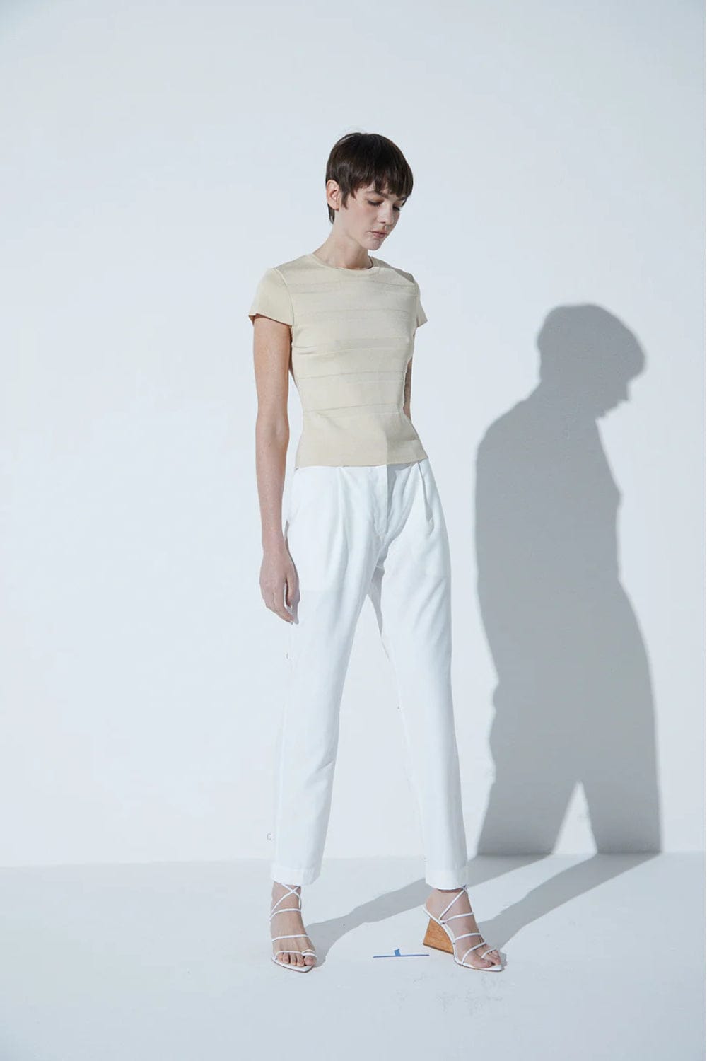 Viviane Furrier - Calça Reta Off White