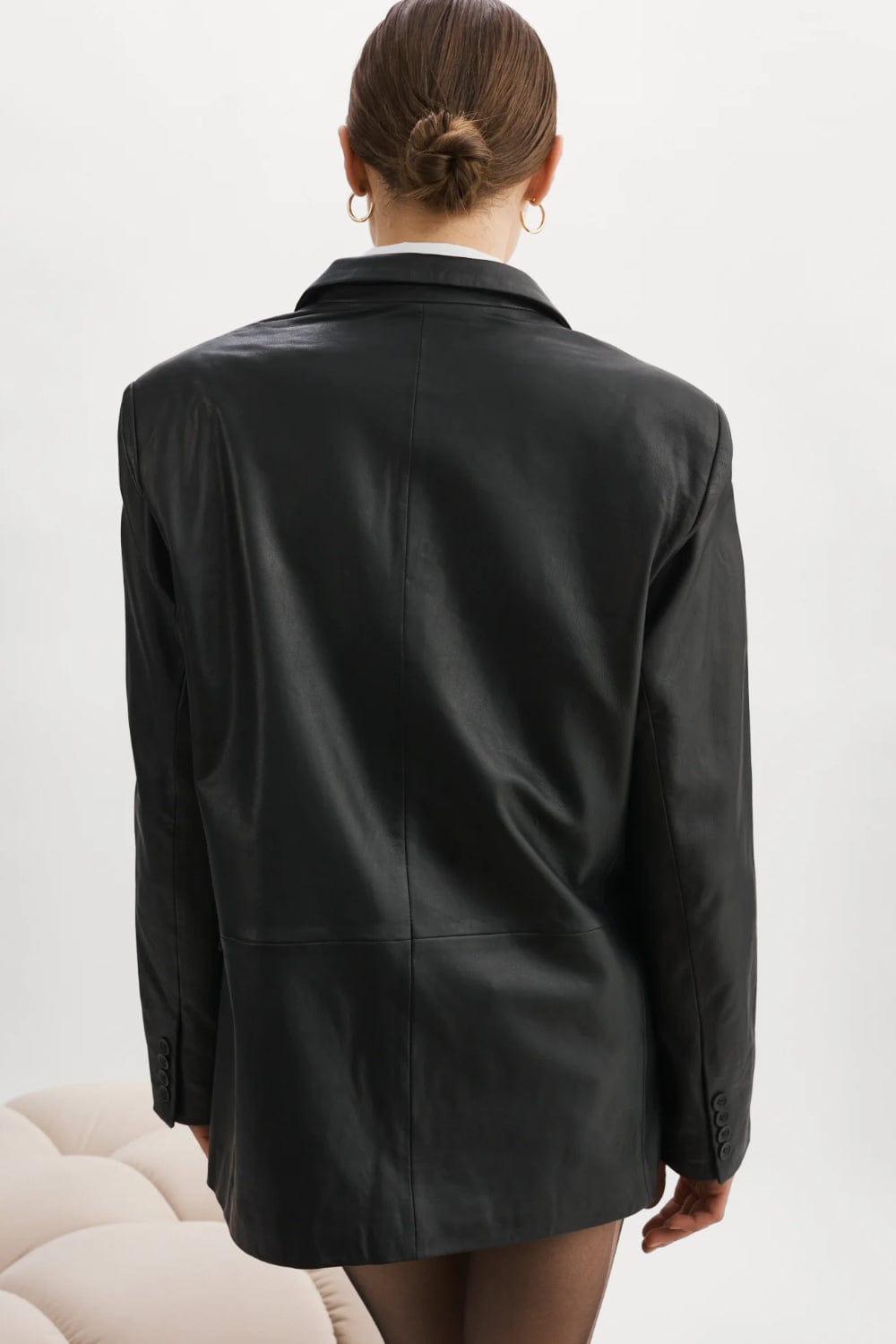 Lamarque - Blazer Couro Felina Preto