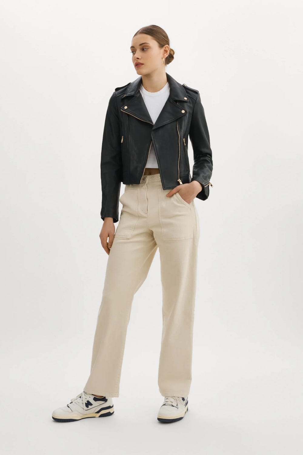 Lamarque - Jaqueta Couro Perfecto Donna 21 Preto