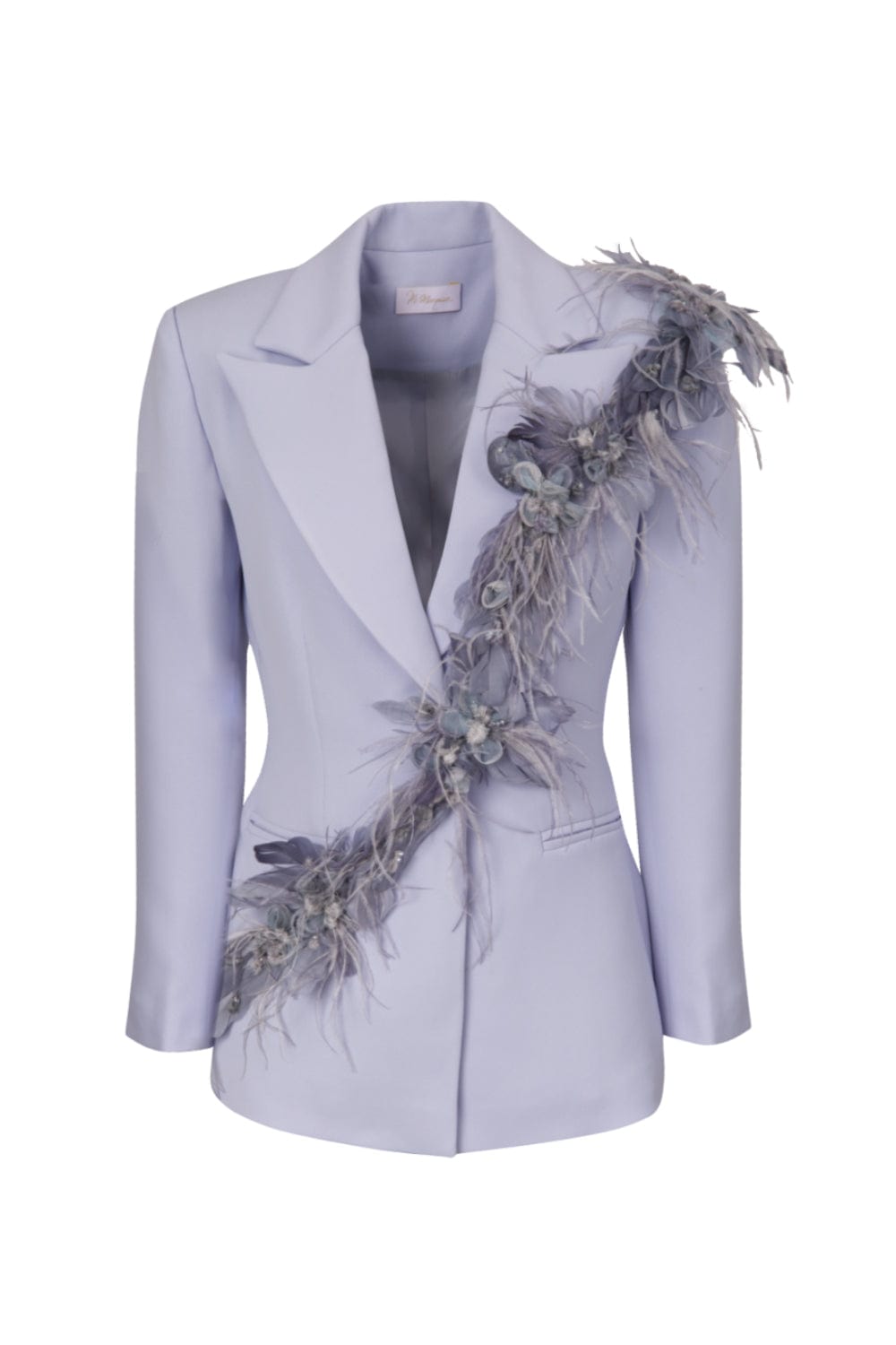M Marquise - Blazer Crepe Italiano Brisa Azul Claro