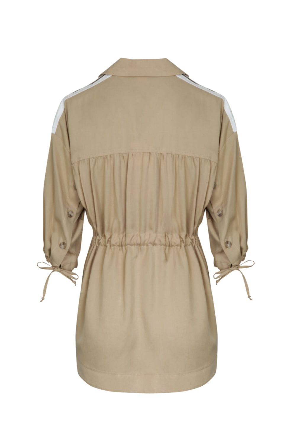 Eight - Blazer Botões e Bolsos Bege