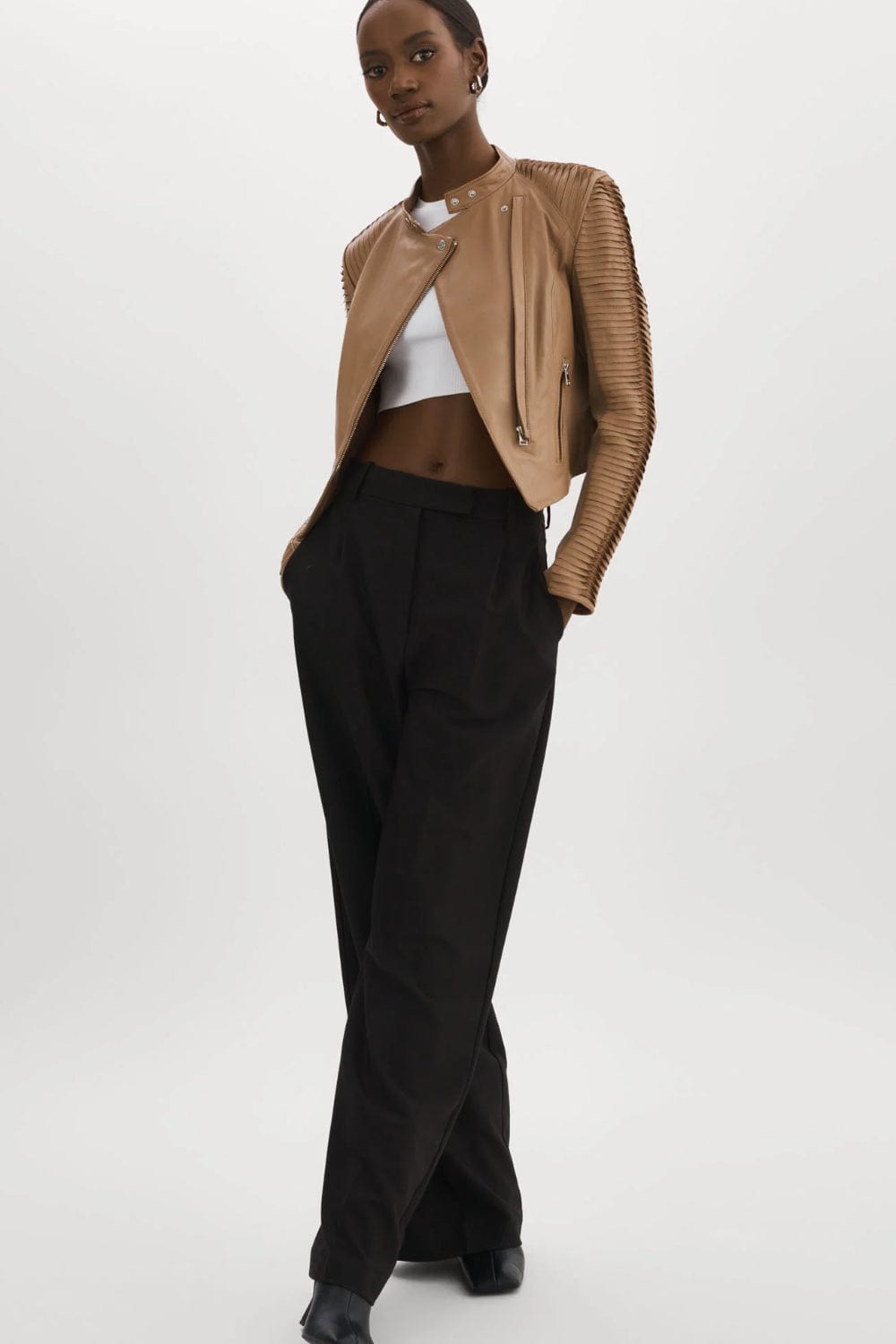 Lamarque - Jaqueta Couro Azra Bege