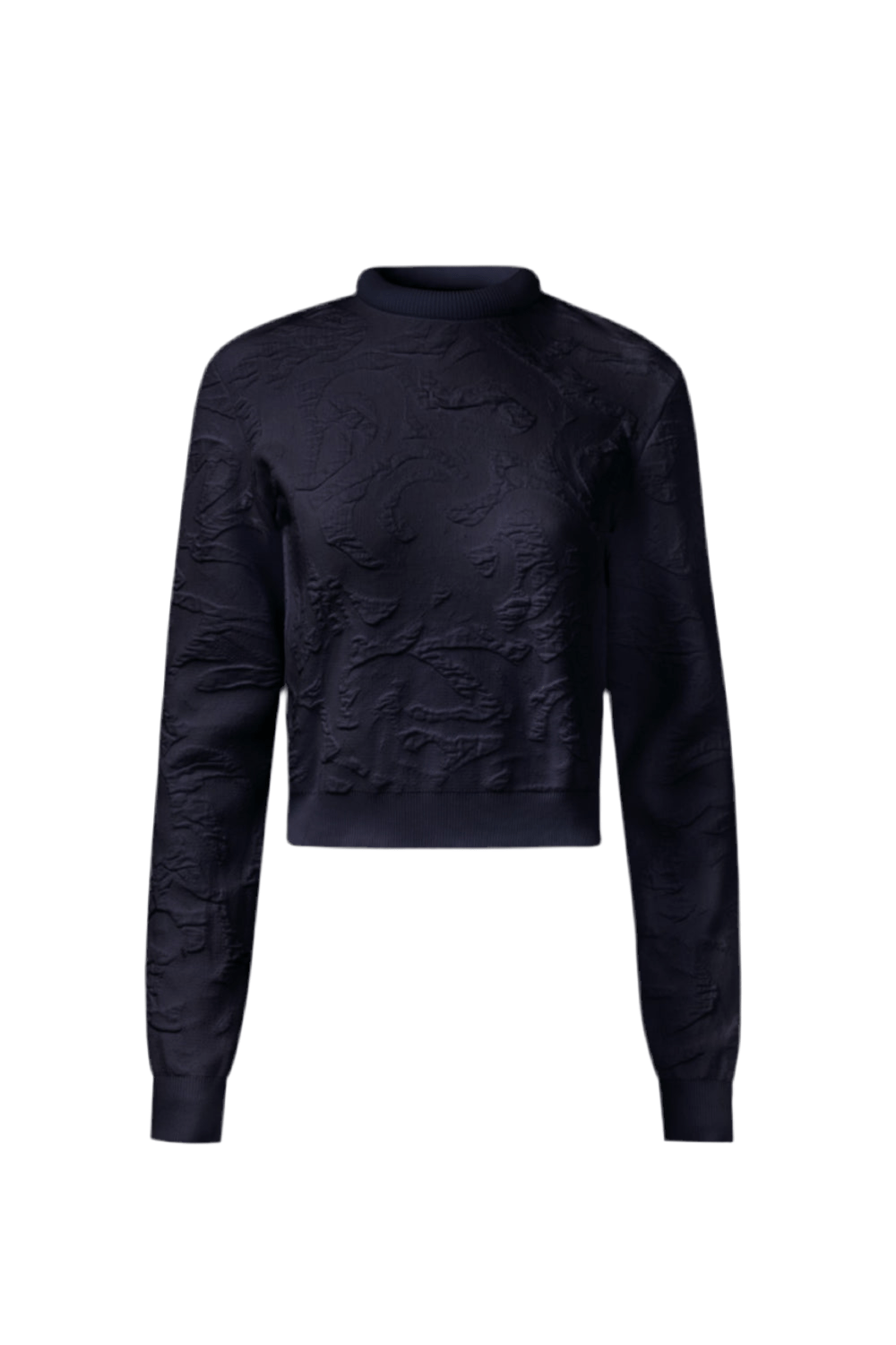 Coven -  Blusa Manga Longa Tricot Floresta Preto