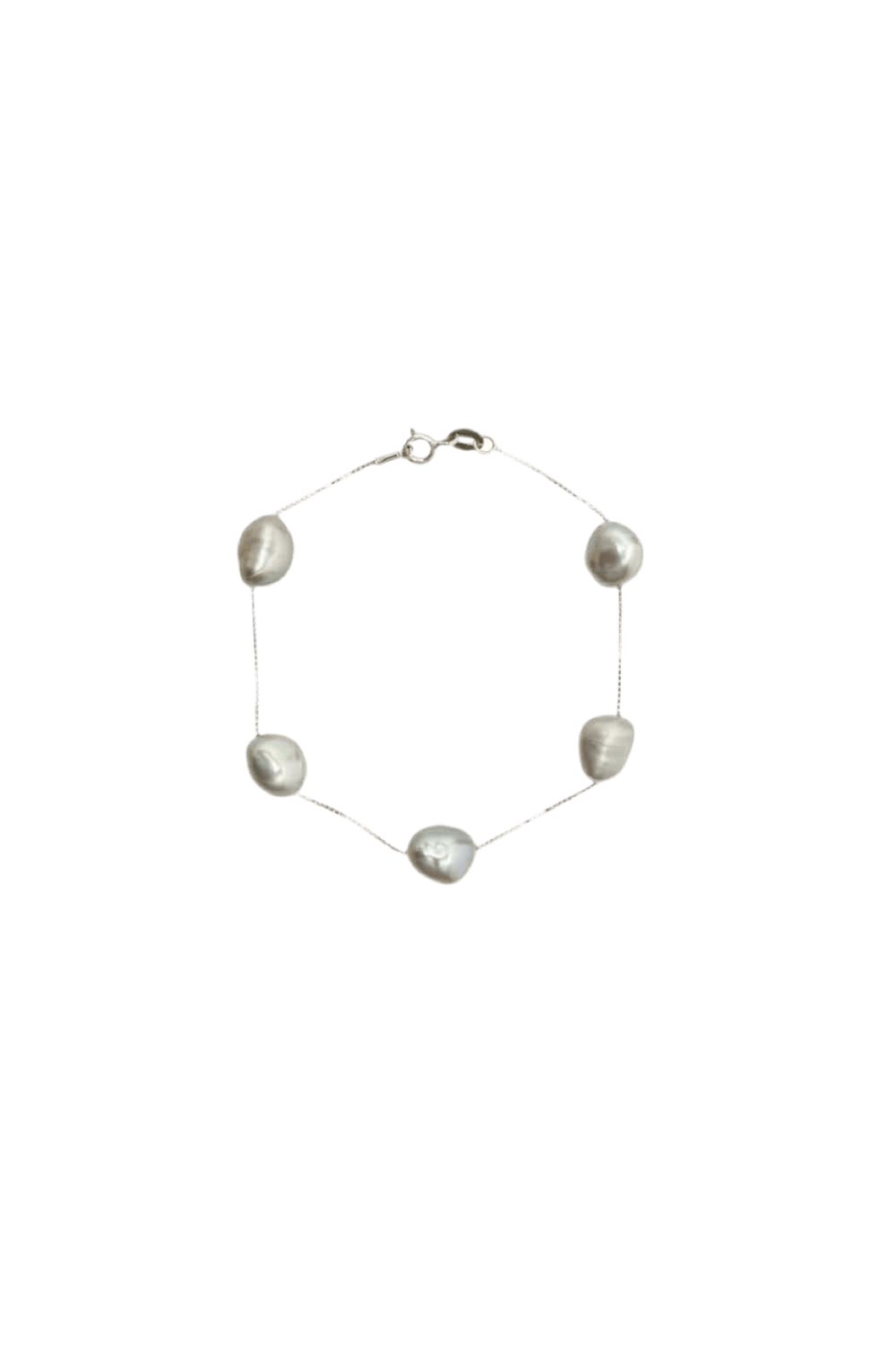 Pulseira Pérolas Josefina Cinza