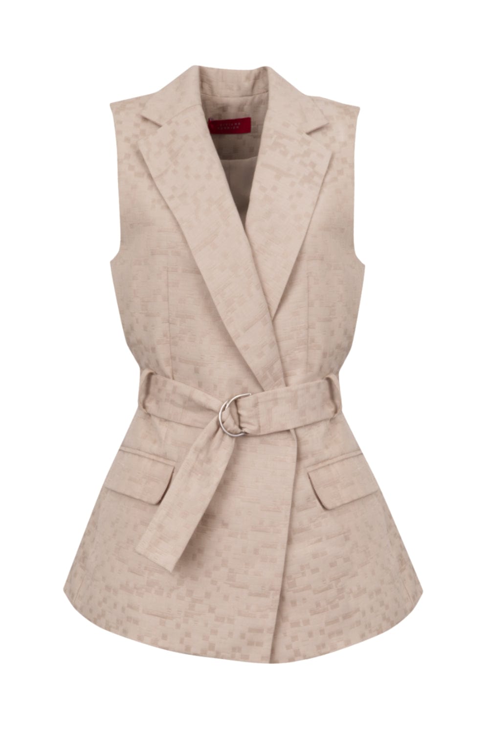 Viviane Furrier - Colete Alfaiataria Bege