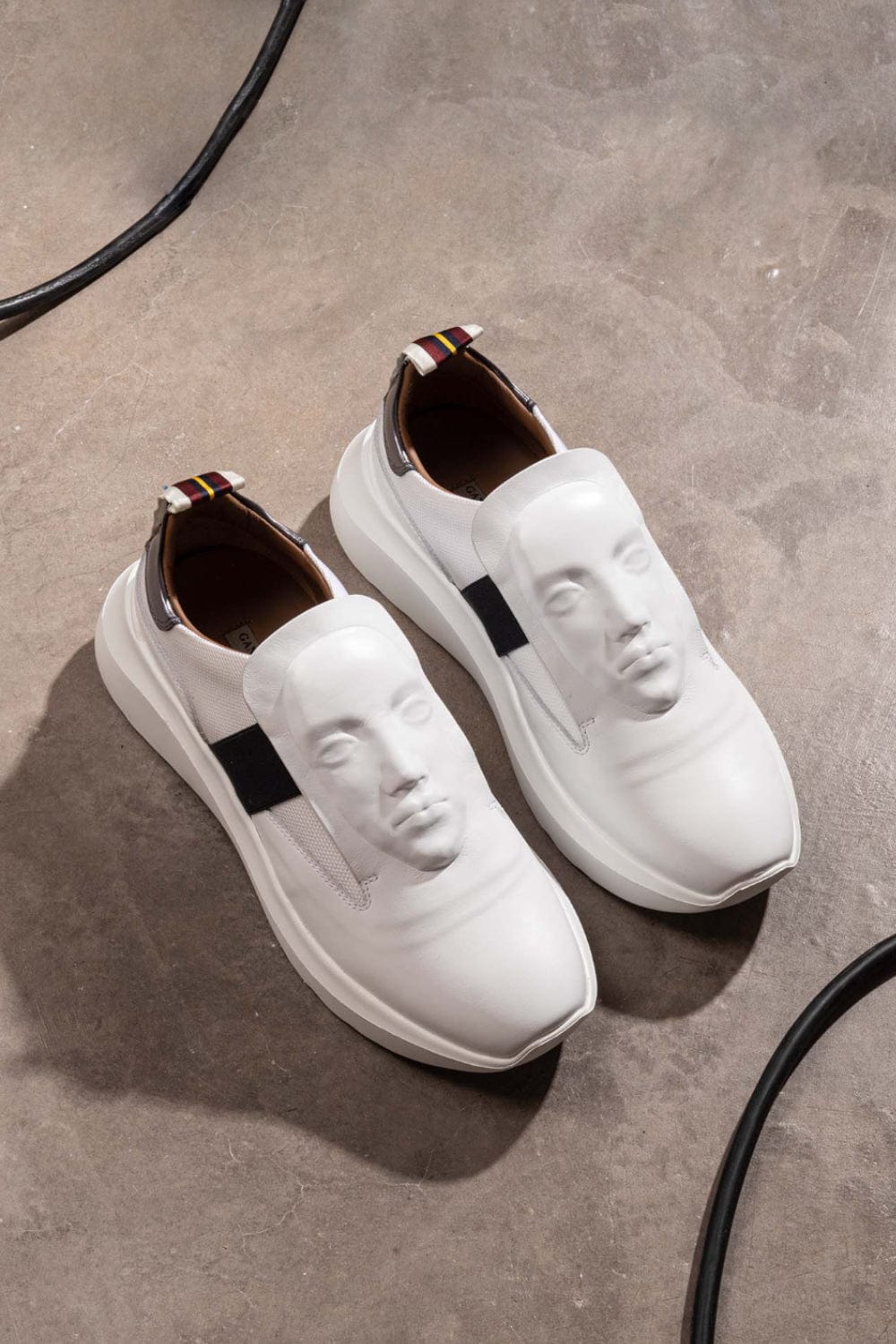 Ganor Dominic - Tênis Couro Marcus Branco