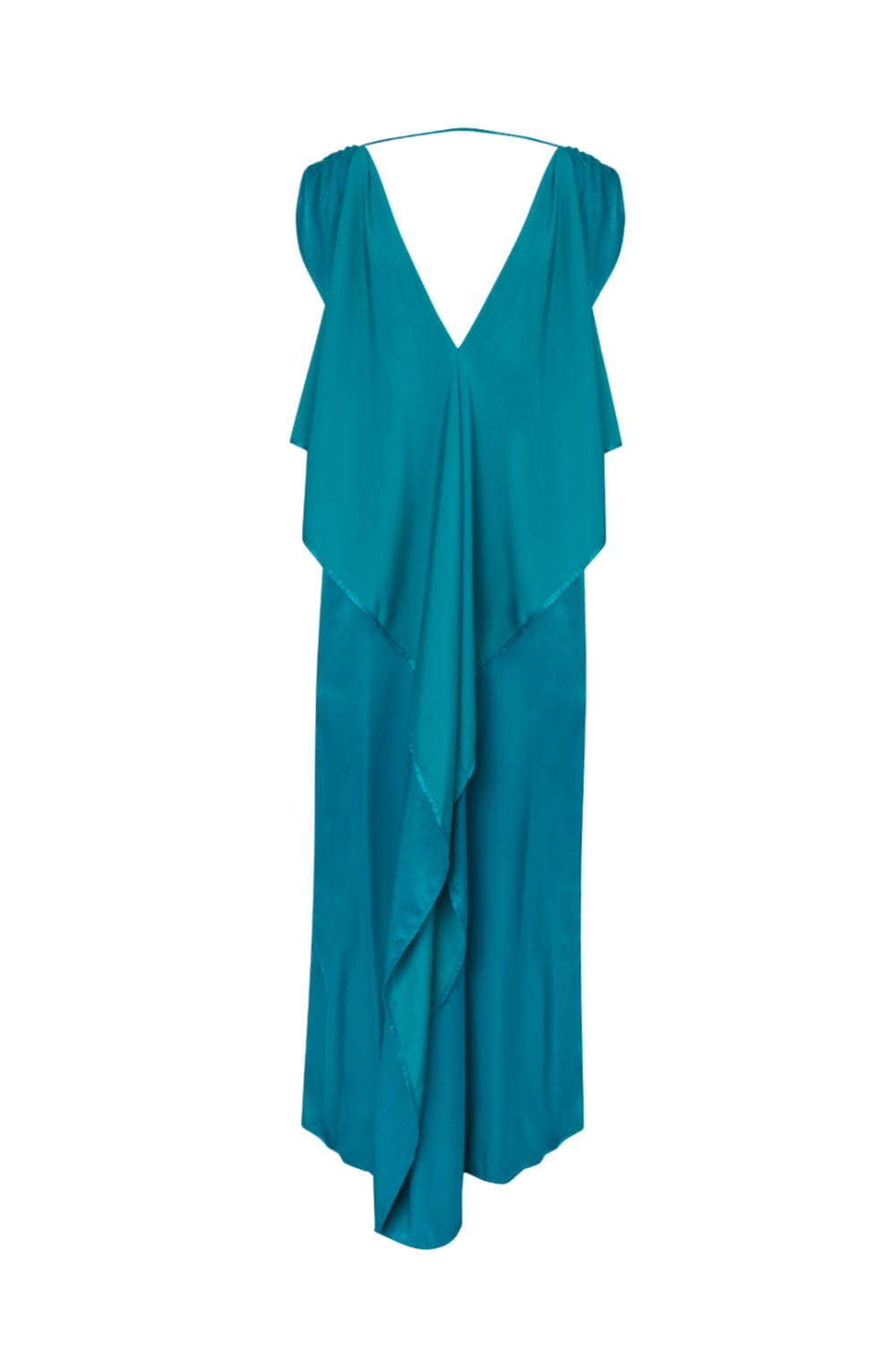 Tissé - Vestido Longo Nira Azul Petróleo