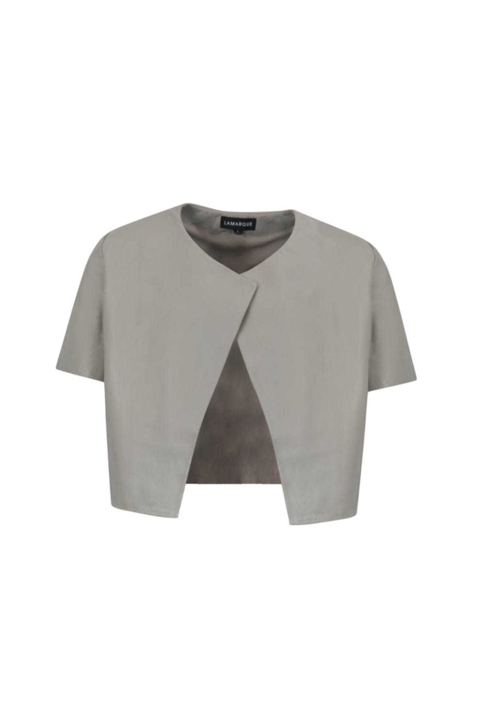 Lamarque - Jaqueta Manga Curta Couro Daria Fendi