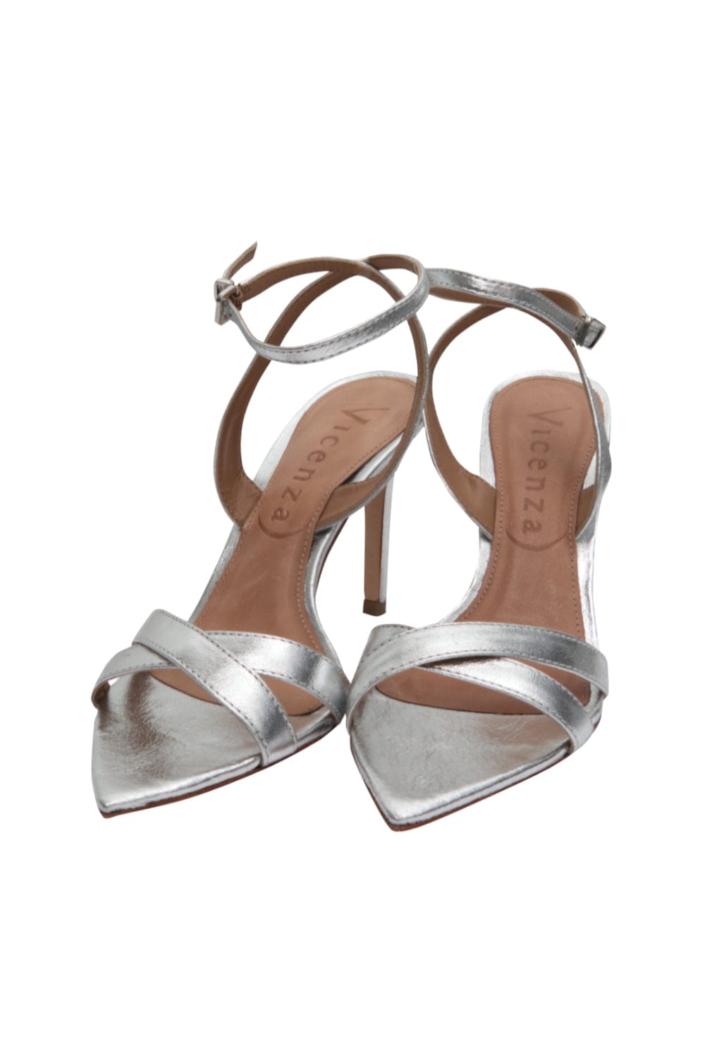 Vicenza - Sandália Toscana Prata Lisa