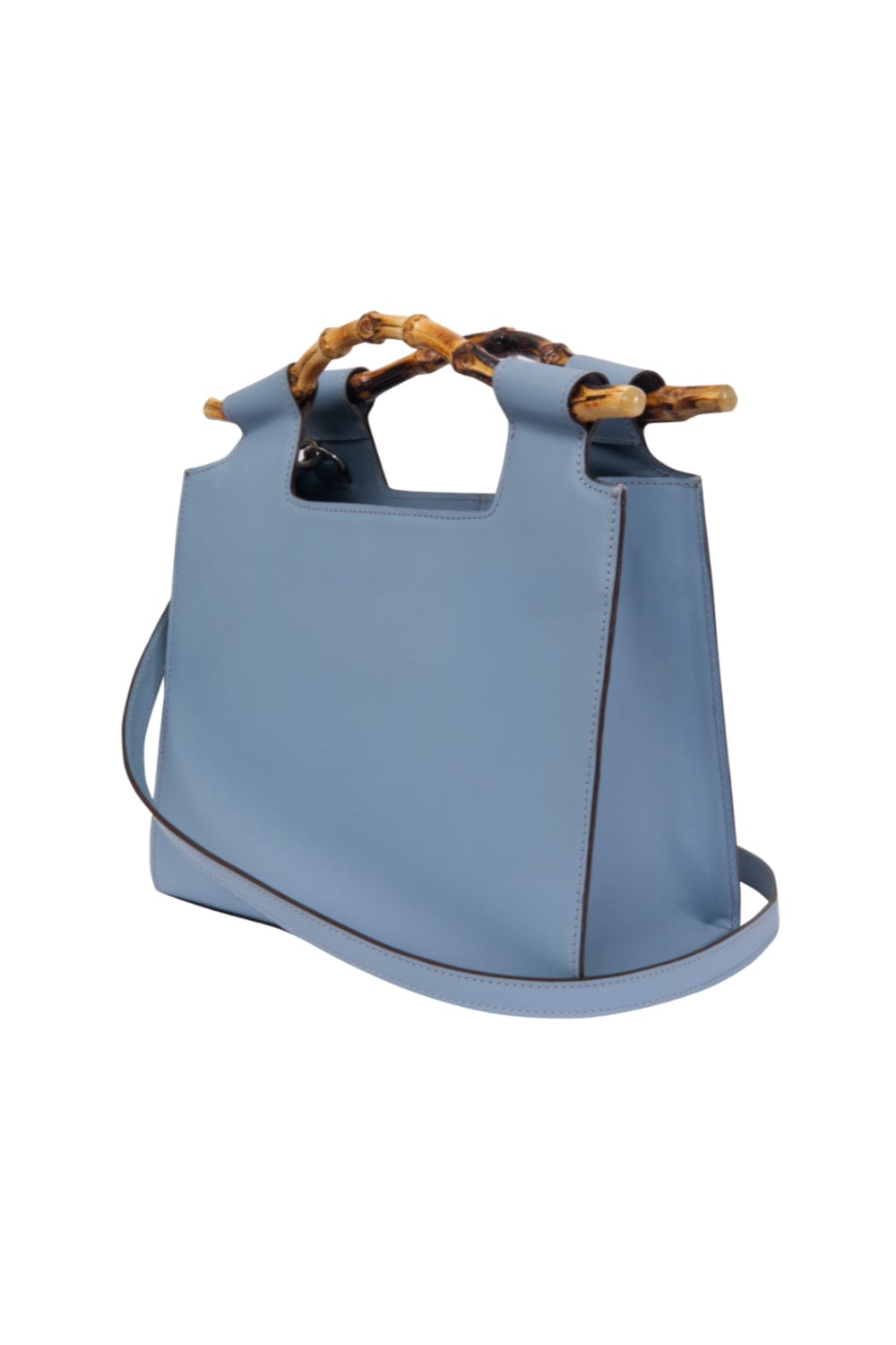 Glorinha Paranaguá - Bolsa Cartagena P Couro Azul Claro