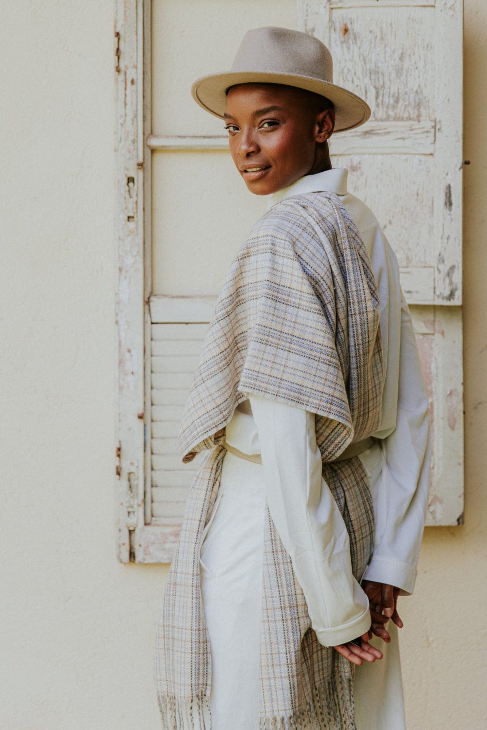 Alex Max - Cachecol Xadrez Cashmere Alessia Massimo